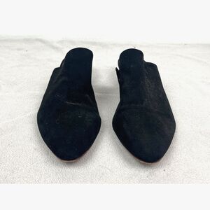 CHARLOTTE STONE Black Slip On Flat Mule Sandals Shoes  Women's Size EU 37 US 6.5